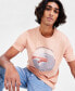 Фото #3 товара Men's Catch the Waves Graphic T-Shirt, Created for Macy's