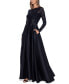 ფოტო #3 პროდუქტის Women's Embroidered-Bodice Combo Gown