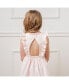 Girls' Seersucker Flutter Sleeve Open Back Dress, Toddler Light Pink Seersucker, 2T - фото #6