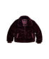 ფოტო #1 პროდუქტის Child Gary FW23 Burgundy Faux Fur Coat