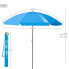 Фото #4 товара Пляжный зонт Aktive UV50 Ø 200 cm Синий полиэстер Алюминий 200 x 198,5 x 200 cm (6 штук)