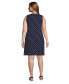 ფოტო #2 პროდუქტის Plus Size Cotton Jersey Sleeveless Swim Cover-up Dress Print