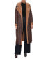 Фото #5 товара Women's Faux-Shearling Longline Coat