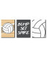 Фото #1 товара Bump, Set, Spike - Volleyball - Wall Art Decor - 7.5 x 10 inches Set of 3 Prints