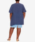 ფოტო #3 პროდუქტის Plus Size Mylah Layer Tunic Top