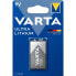 Фото #2 товара VARTA 1 Ultra Lithium 9V-Block 6 LR 61 Batteries