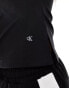 Calvin Klein Jeans Slim Milano Jersey Tank top in CK Black Ck schwarz, S - EU 36 - фото #3