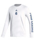 Фото #2 товара Men's White Real Madrid Team Crest Long Sleeve T-shirt