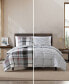 Фото #11 товара Normandy Plaid Micro Suede Reversible 3 Piece Duvet Cover Set, Full/Queen