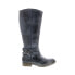 Roan by Bed Stu Gayla FR85814 Womens Gray Leather Zipper Knee High Boots 7