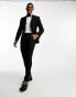 ASOS DESIGN skinny tuxedo suit jacket in black