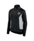 ფოტო #3 პროდუქტის Women's Black Boston Celtics Studio Fitted Full-Zip Gym Track Jacket