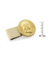 ფოტო #2 პროდუქტის Men's Gold-Layered Silver Franklin Half Dollar Stainless Steel Coin Money Clip
