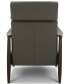 Фото #8 товара CLOSEOUT! Jazlo Leather Push Back Recliner, Created for Macy's