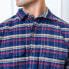 Фото #4 товара Mens' Organic Long Sleeve Flannel Double Pocket Button Down Shirt