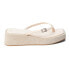 Фото #1 товара COCONUTS by Matisse Owen Platform Thongs Womens Off White Casual Sandals OWEN-1