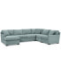 Фото #2 товара Radley 5-Pc. Fabric Chaise Sectional Sofa with Corner Piece, Created for Macy's