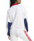 Women's House of Tiro Nations Pack Track Jacket White/Better Scarlet, M - фото #2