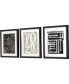 Naive Lines IV Framed Art, Set of 3