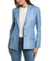 Фото #1 товара Lafayette 148 New York Fitted Linen Blazer Women's