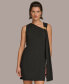 ფოტო #5 პროდუქტის Donna Karan Women's Hardware-Trim Draped Sheath Dress