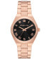 ფოტო #1 პროდუქტის Women's Lennox Quartz Three-Hand Rose Gold-Tone Stainless Steel Watch 37mm