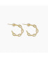 Dainty Link Chain Hoop Earrings Gold