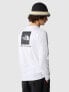 The North Face M l/s redbox tee in tnf white