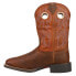 Фото #6 товара Justin Boots Bowline 11" Square Toe Cowboy Mens Brown, Orange Casual Boots SE75