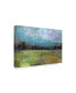 Фото #2 товара Jean Plout 'Abstract Aqua Sky Landscape' Canvas Art - 24" x 16"