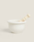Фото #1 товара Ceramic pestle and mortar with wooden handle