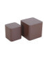 MDF Nesting Table Set Of 2 Chocolate Brown