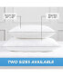 Фото #6 товара Host & Home Hypoallergenic Pillows (2 Pack) - White with Silver Piping, Cotton with Poly Fill - King 20x36 in.