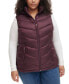 Фото #4 товара Women's Plus Size Packable Hooded Puffer Vest, Created for Macy's