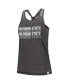 Фото #3 товара Women's Black Michigan State Spartans Stacked Name Racerback Tank Top
