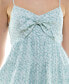 Фото #6 товара Juniors' Floral Print Sleeveless Fit & Flare Dress