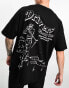 Фото #1 товара ASOS 4505 – Schnelltrocknendes Oversize-T-Shirt in Schwarz mit Golf-Grafikprint