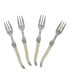 Фото #1 товара Laguiole Faux Ivory Cake Forks, Set of 4