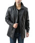 Фото #1 товара Men Samuel Leather Car Coat - Tall