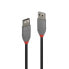 Фото #1 товара Lindy 0.2m USB 2.0 Type A Cable - Anthra Line - 0.2 m - USB A - USB A - USB 2.0 - 480 Mbit/s - Black
