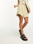 Фото #5 товара River Island Petite co-ord tailored shorts in khaki