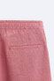 100% linen bermuda shorts