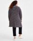 Фото #2 товара Plus Size Hooded Cardigan, Created for Macy's