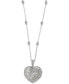 Фото #1 товара EFFY Collection bouquet by EFFY® Diamond Heart Pendant Necklace (1-1/8 ct. t.w.) in 14k White Gold or 14k Rose Gold