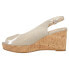 Фото #3 товара VANELi Gardy Wedge Womens Beige Casual Sandals 308705