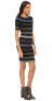 Three Dots 237997 Womens Aviva Striped Sheath Dress Black Combo Size Small