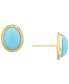 Фото #1 товара Серьги Macy's Sleeping Beauty Turquoise Stud