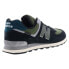 Фото #8 товара New Balance 574 U574KBG Mens Black Suede Lace Up Lifestyle Sneakers Shoes