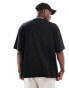 Good For Nothing oversized t-shirt with logo script chest print in black