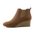 Фото #5 товара The Pioneer Woman Women's Wedge Bootie Shoes 9.5 Brown Slip-On Padded Sock Solid